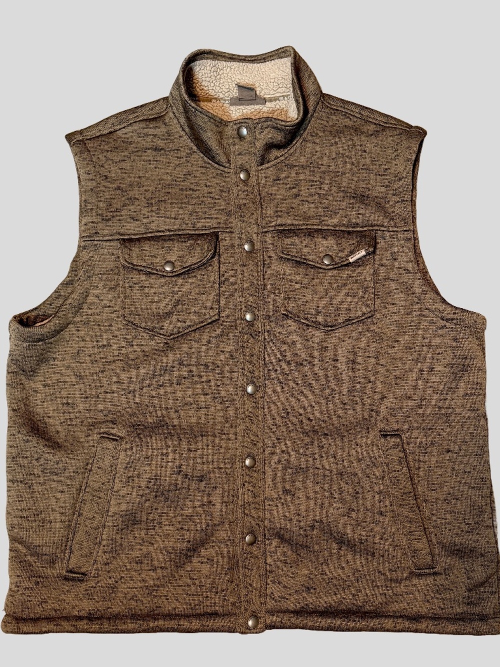 Ariat Caldwell Sherpa Vest Mens XXL Brown Cub Fleece Lined Western # 10062485